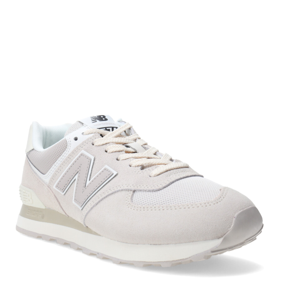 Championes de Mujer New Balance 574 Natural - Gris - Blanco