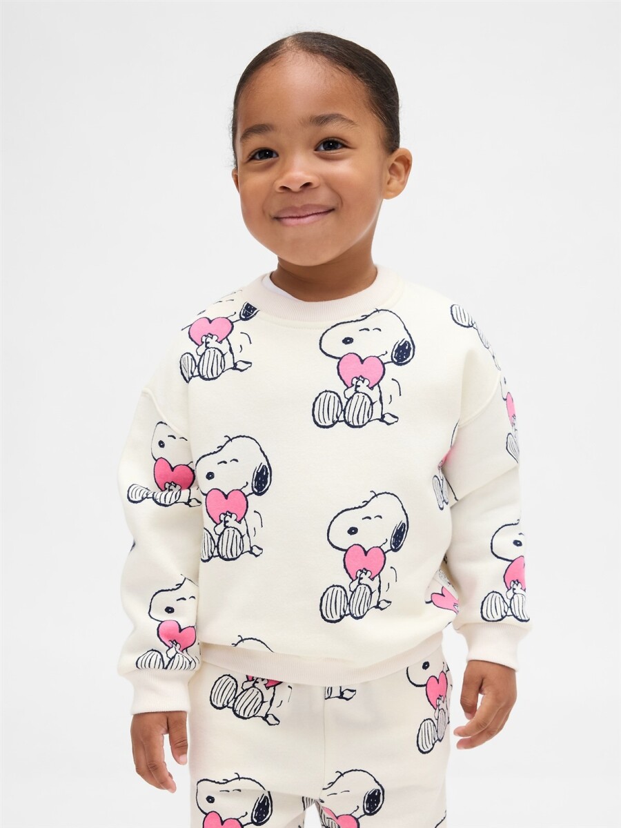 Buzo Deportivo Snoopy Toddler Niña - Ivory Frost 