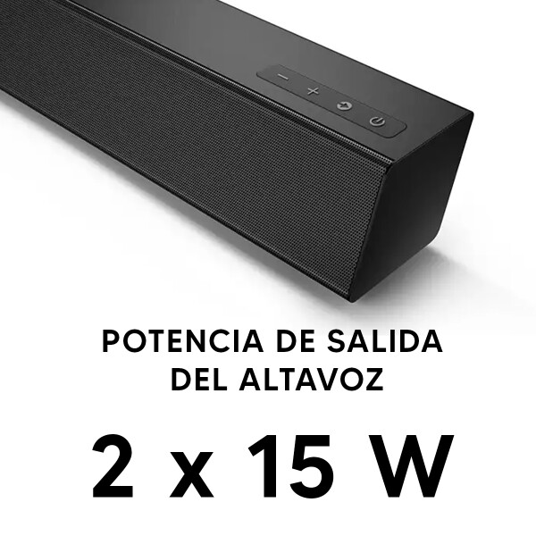 Barra De Sonido 2.1 Philips Tab5305/12 Subwoofer Inalámbricos BARRA SONIDO PHILIPS TAB5305/12 2.1