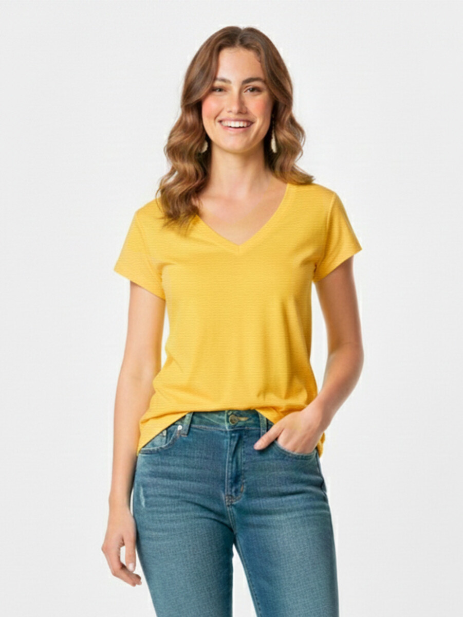 T-SHIRT LIBERI OUTLET - Amarillo 