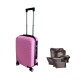 Valija Carry-on de mano Rígidas Con Organizadores Rosa