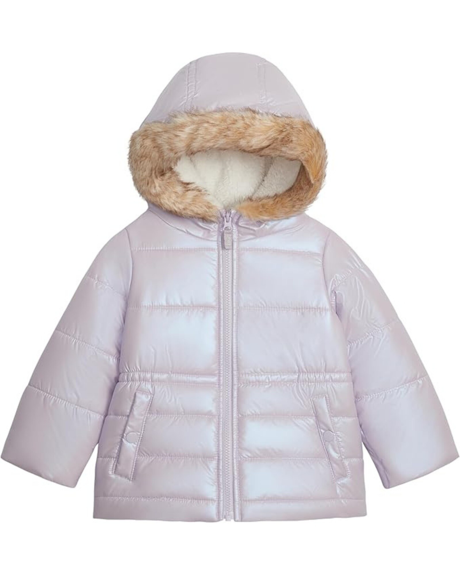 Parka clásica con piel sintética Sin color