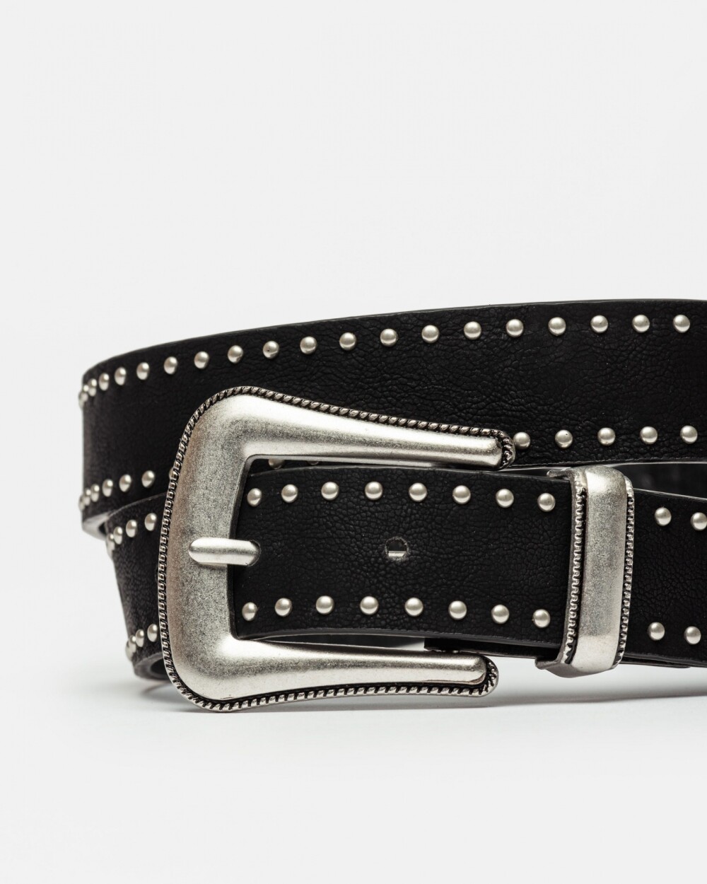 Cinturon North en efecto cuero Negro