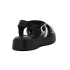 Angus Sandalia Niña Tira Cruzada C/ Pulsera Y Hebilla Negro
