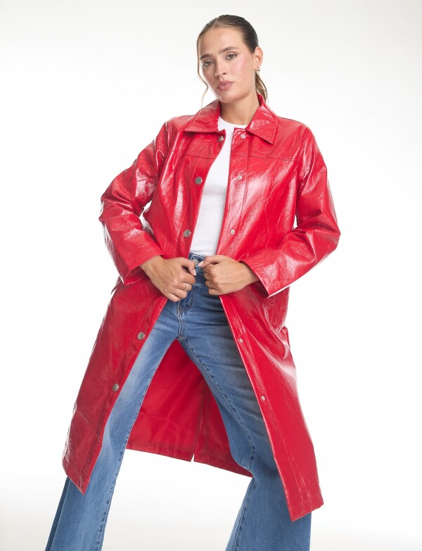 Chaqueta Larga Eco C ROJO