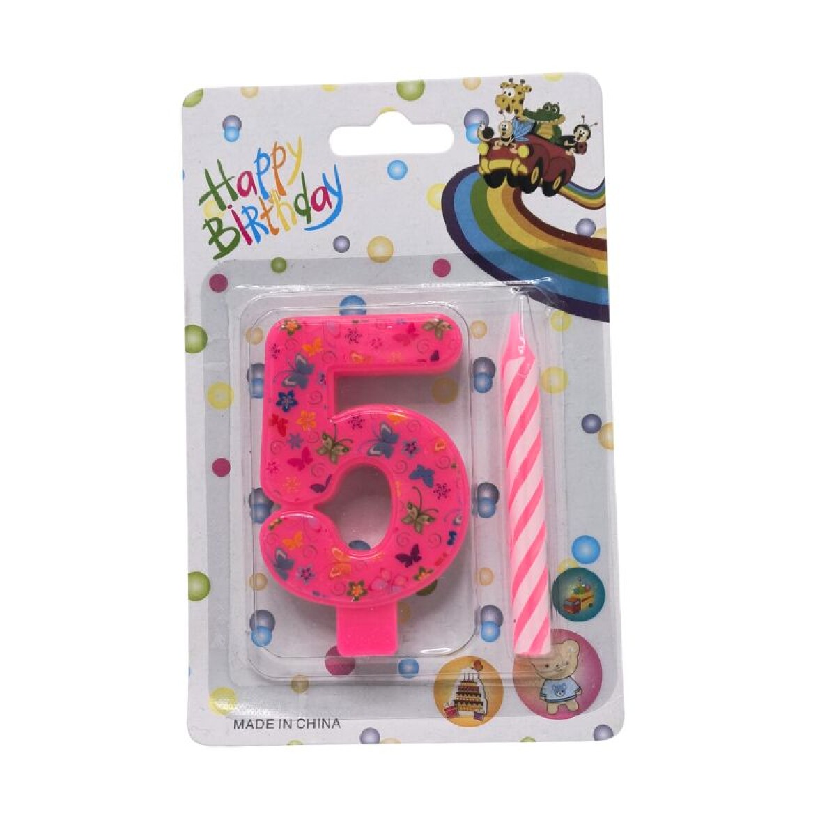 Vela Número 5 2en1 - Fucsia 