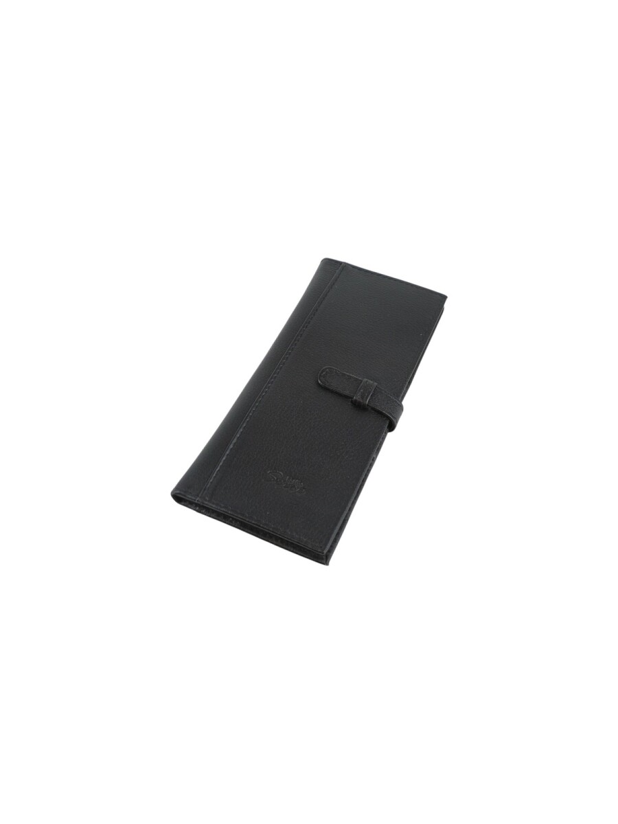 porta chequera doble - Negro 