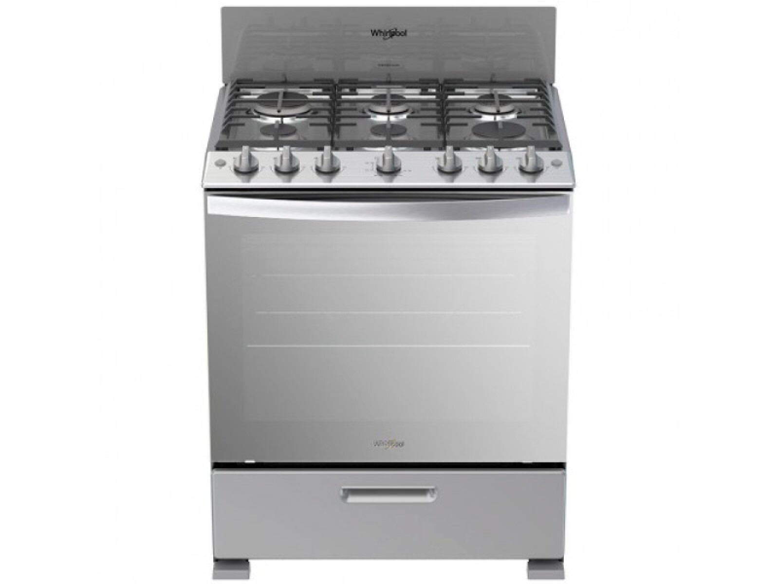 ESTUFA AL PISO WHIRLPOOL, 30", 6 QUEMADORES, A GAS 