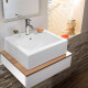 BACHA RECTANGULAR DE APOYO BLANCO 52X43X15.5 SQUAREL 000