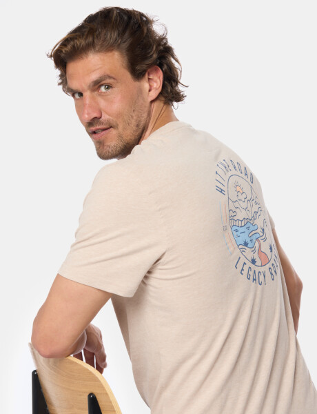 REMERA ESTAMPADA Beige