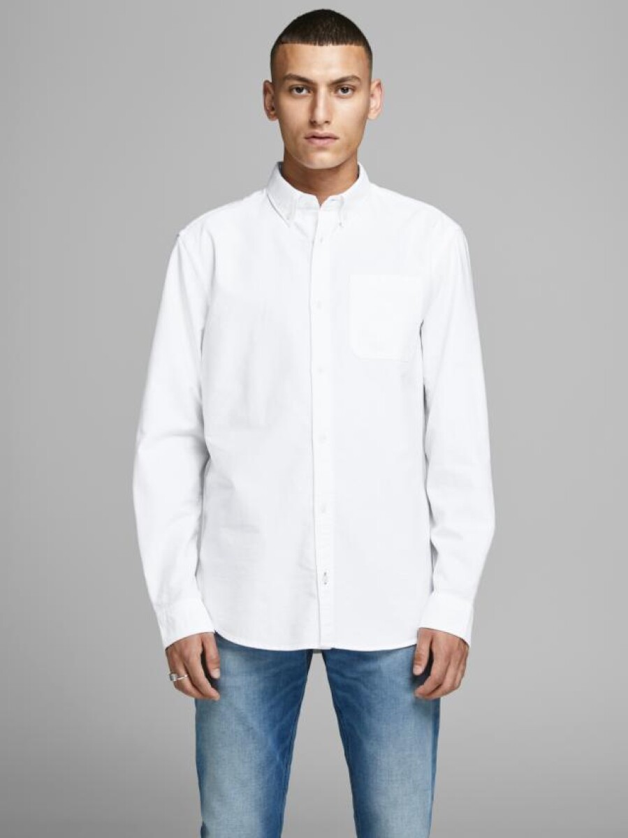 Camisa De Algodón Oxford - White 