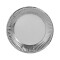 Plato Metalizado Liso x10 Plateado