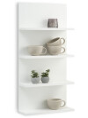 Estante de pared KARSTOFT 4 estantes blanco Estante de pared KARSTOFT 4 estantes blanco