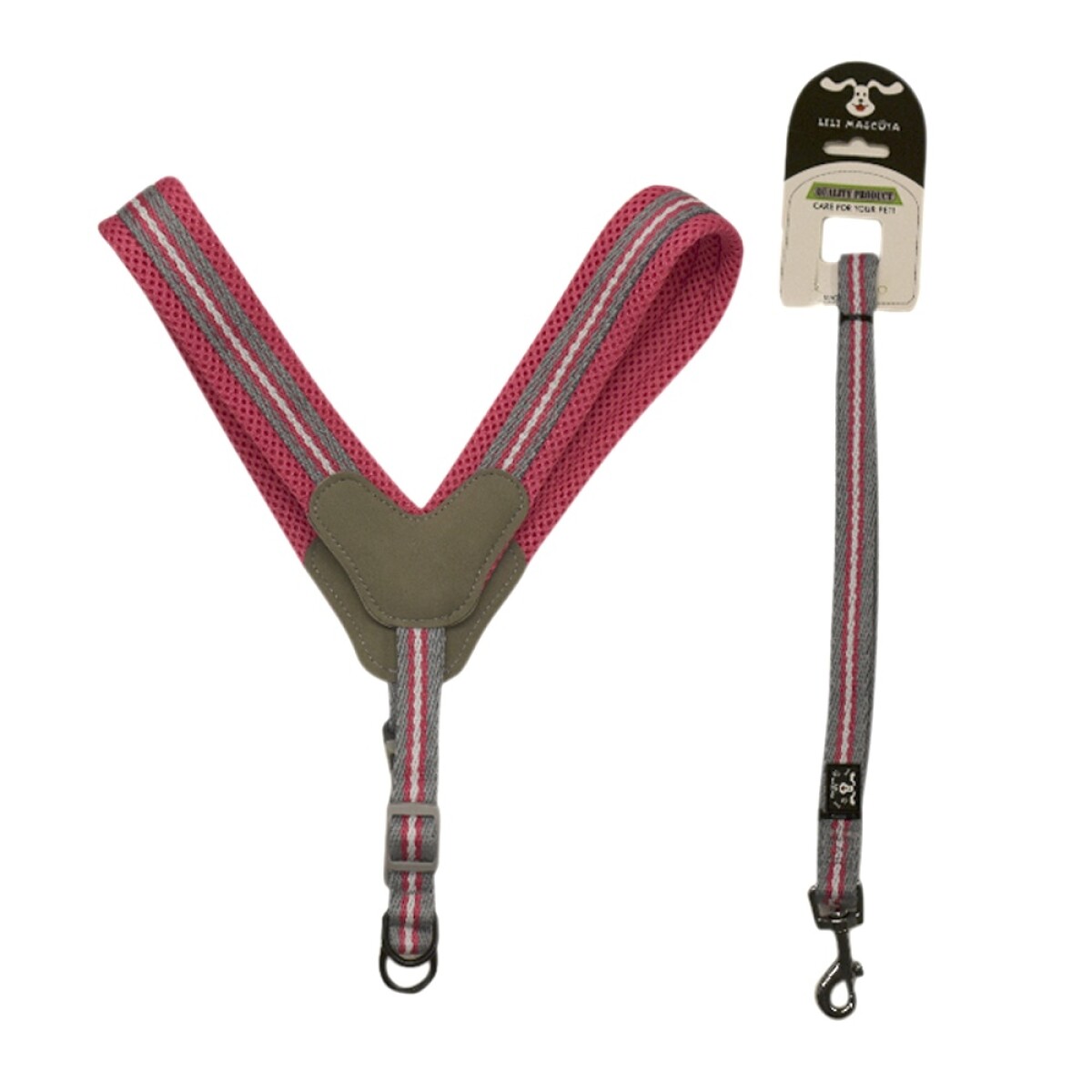 Pretal Aireado Simple Extra Grande Talle XL para Perros - Rosa 