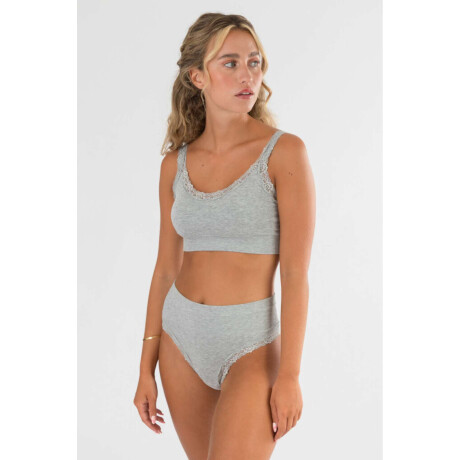 Bikini alta daisy Gris melange