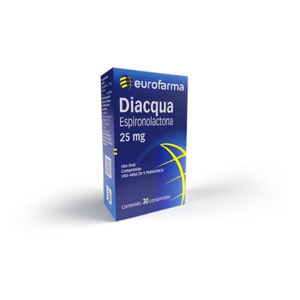 DIACQUA 25 MG CJ X 30 COMP. única