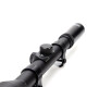 Mira telescópica rifle chumbera 4x28 con 2 anillas riel 11 mm GRIS