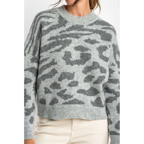 Sweater Animal Print Gris