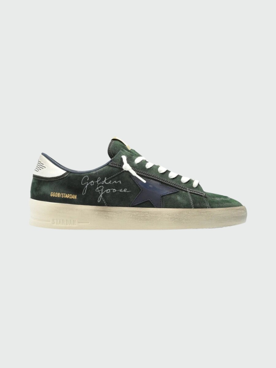 GOLDEN GOOSE - Zapatillas Stradan Suede Upper Toe and Tongue Nappa 