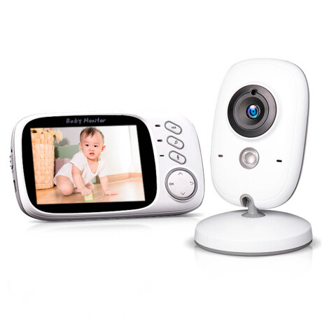 "Baby Call 3.5"" Cámara Monitor Bebe Inalám Temperatura" Blanco