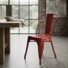 Silla Tolix Lumax Opaca De Metal Para Comedor Y Cocina Diseño Retro Clásico Versátil Metal