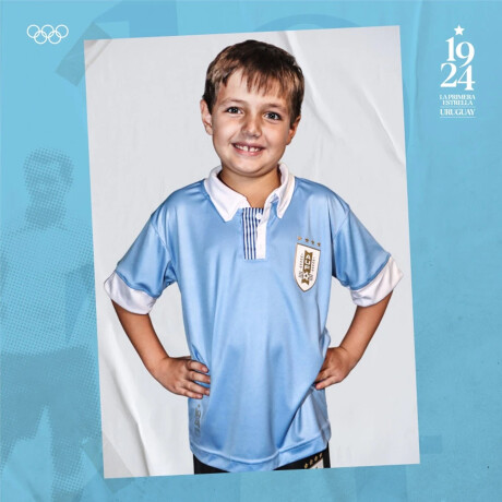 Camiseta Oficial Uruguay Celeste AUF JR CELESTE