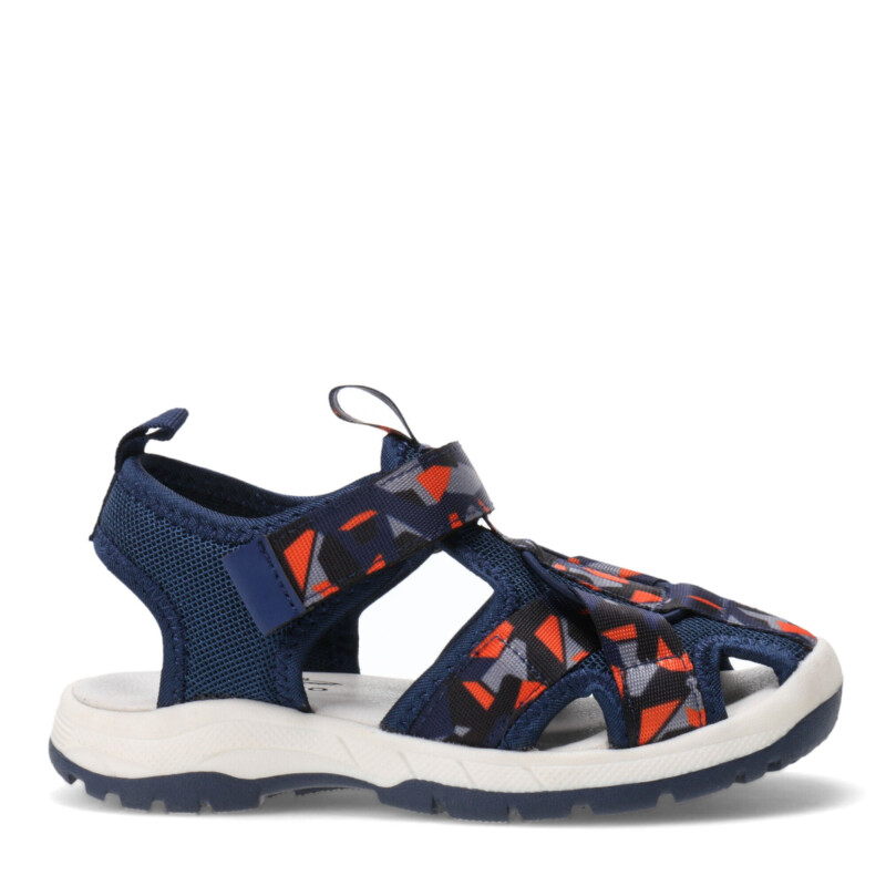 Sandalias de Niño Croco Kids CANU con tiras estampadas Azul Marino