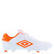 Championes de Fútbol 11 Hombre Umbro Touch FG Blanco - Anaranjado