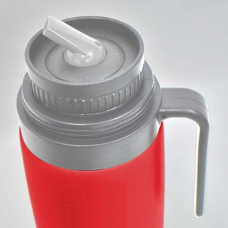 Termo Acero Inox 1Lt c/Manija Fija Mantiene Frío Calor Comet Rojo