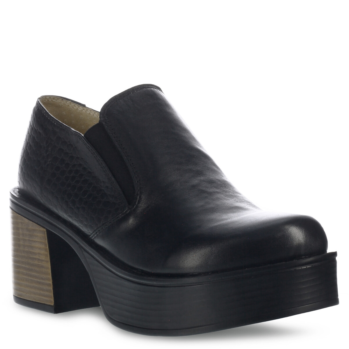 Zapato de Mujer Lady Confort Casual C/Elastiico - Negro Croco 