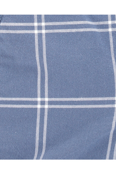 Enterito corto de algodón, diseño a cuadros Enterito corto de algodón, diseño a cuadros