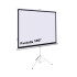 Pantalla Proyector Cortina 100 169 Blanca Con Tripode PANTALLA PROYECCION CON TRIPODE 100"