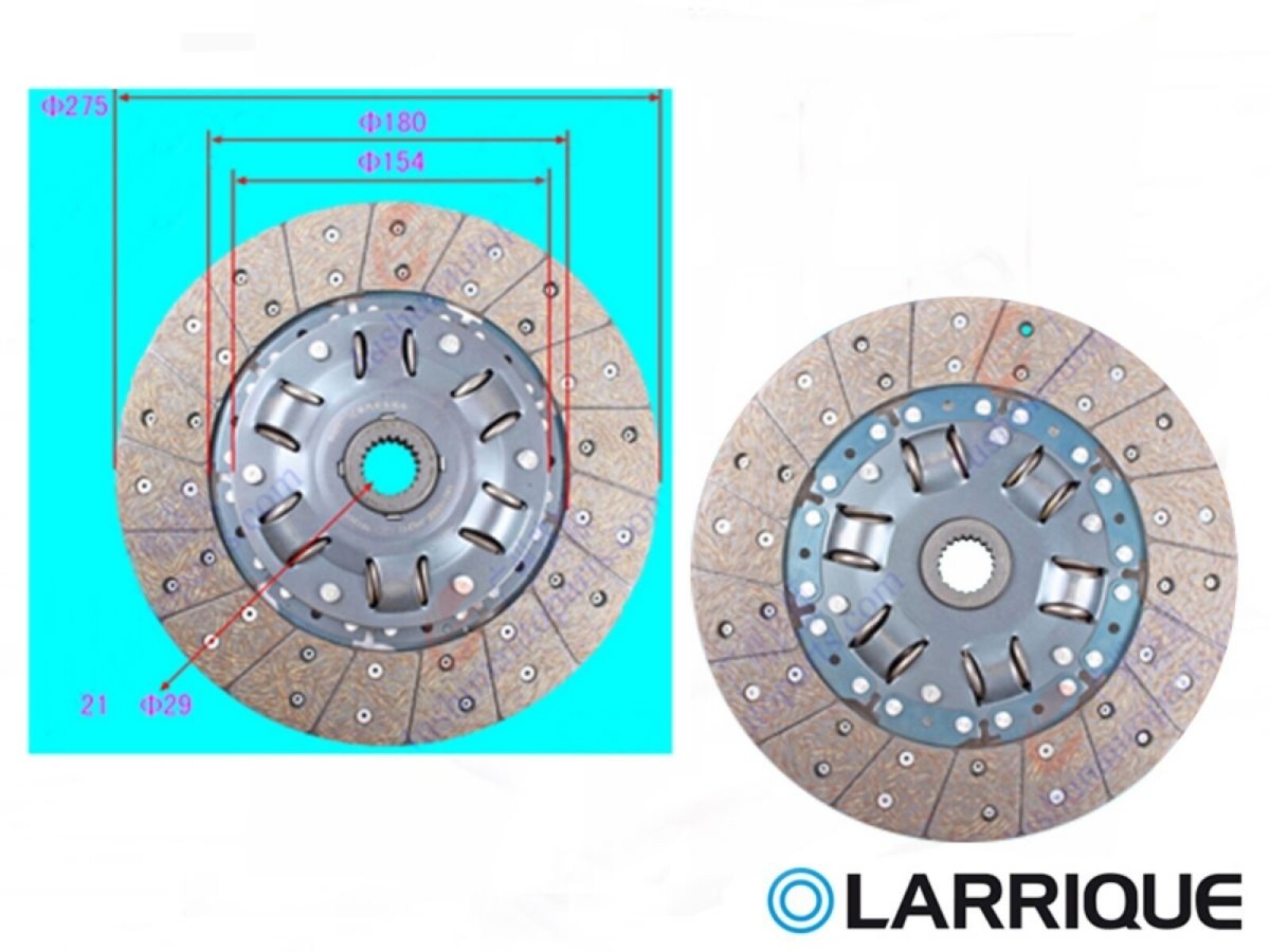 Disco Embrague Jac Camion Liviano 1083 - 6.5 Ton/1063 - 5.6 Ton 12-25 Est.21 