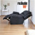 Sofá Sillón Poltrona Reclinable Masajeador Electrico Color Negro Tela