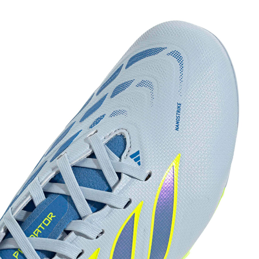 Championes de Niños Adidas Predator League Fg Celeste - Amarillo