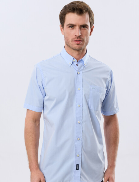 CAMISA LISA SPORT Celeste