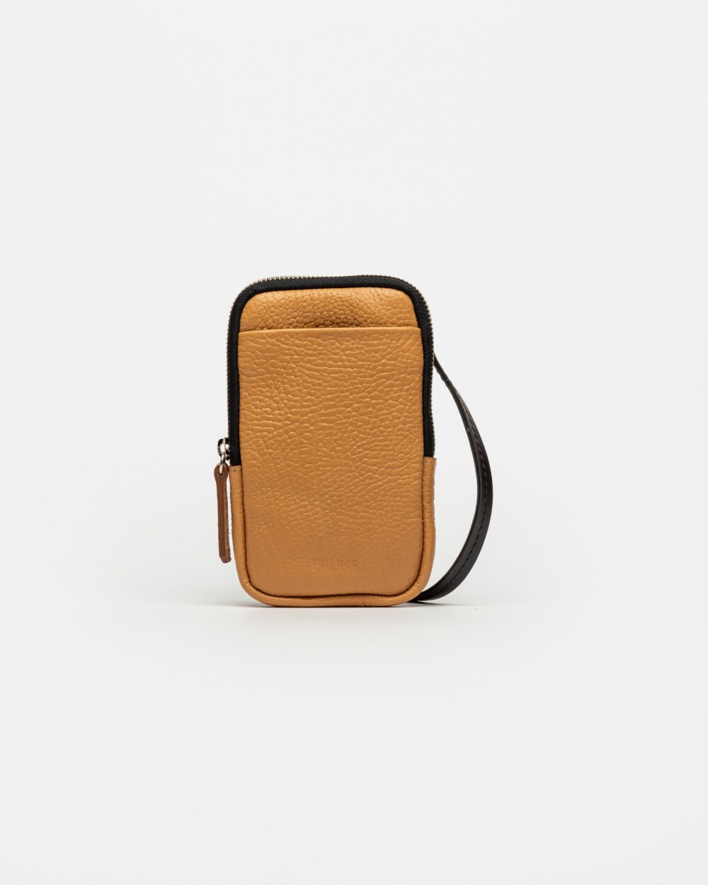 Porta Celular Pia En Cuero Graneado Cuoio