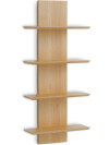 Estante pared BORUM 4 estantes color roble Estante pared BORUM 4 estantes color roble