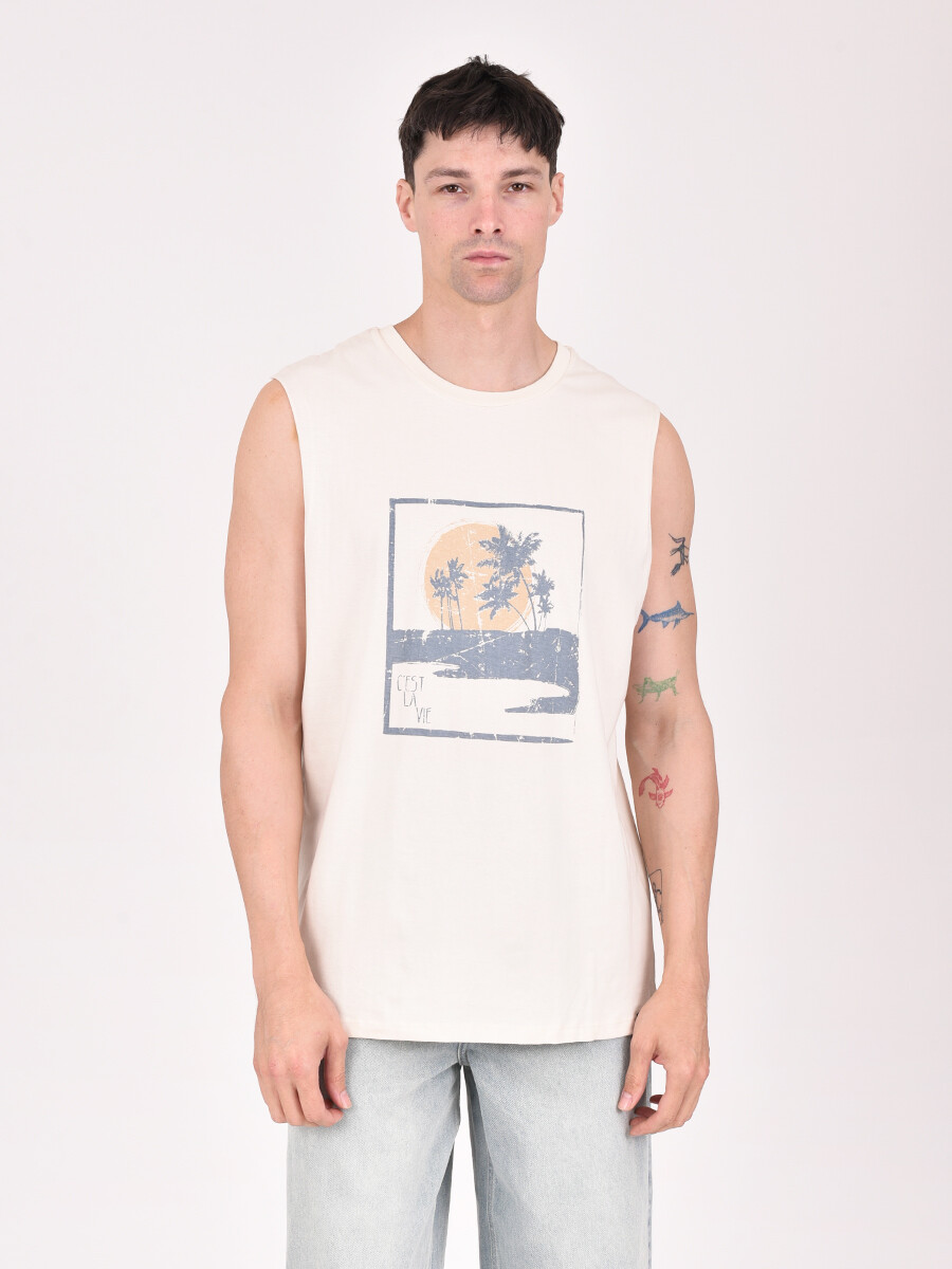 MUSCULOSA CALIFORNIA - BEIGE 