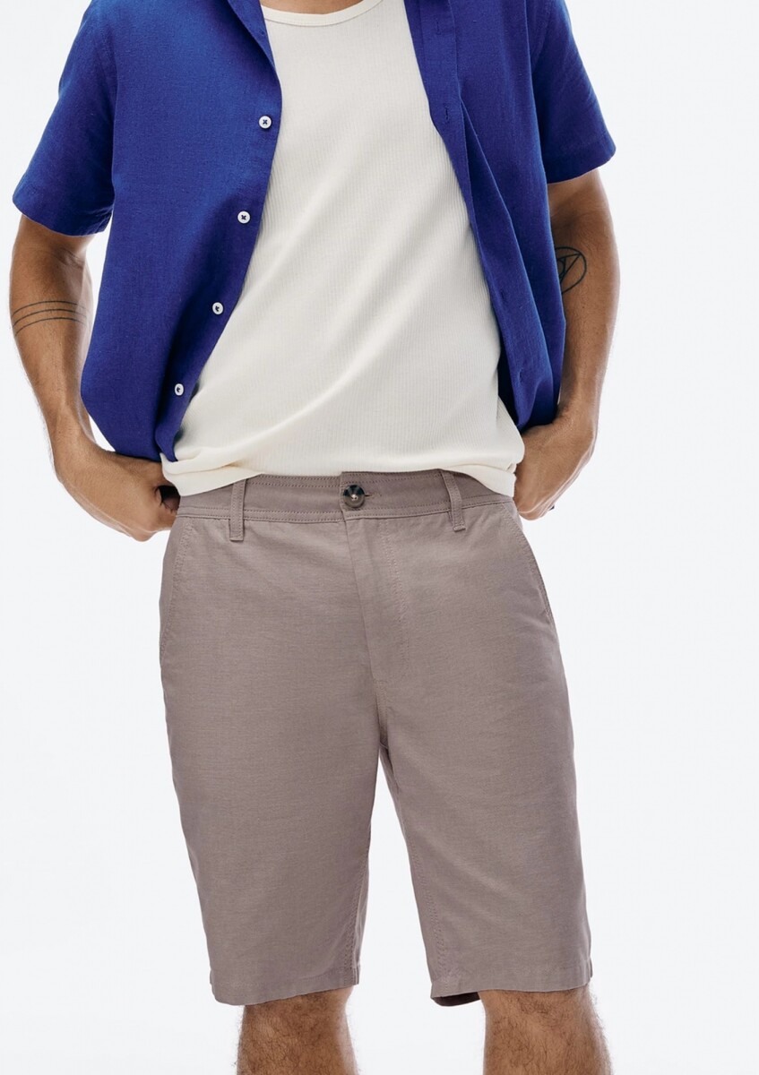 BERMUDA DE SARGA MODELO CHINO - BERMUDA MASC 