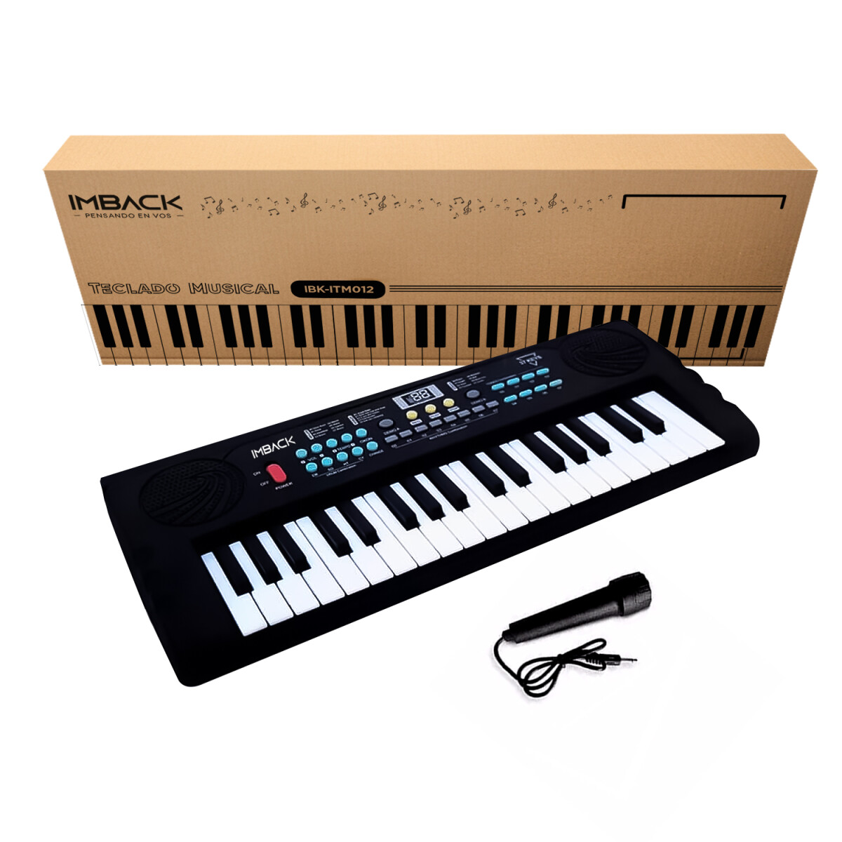 Organo Musical Teclado Piano Para Niños 37 Teclas Microfono ITM012 