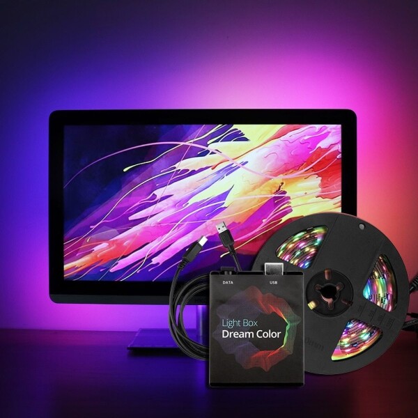 Cinta Tira Luces Led Rgb 3 Metros Ambilight Monitor Tv Y + Cinta Tira Luces Led Rgb 3 Metros Ambilight Monitor Tv Y +