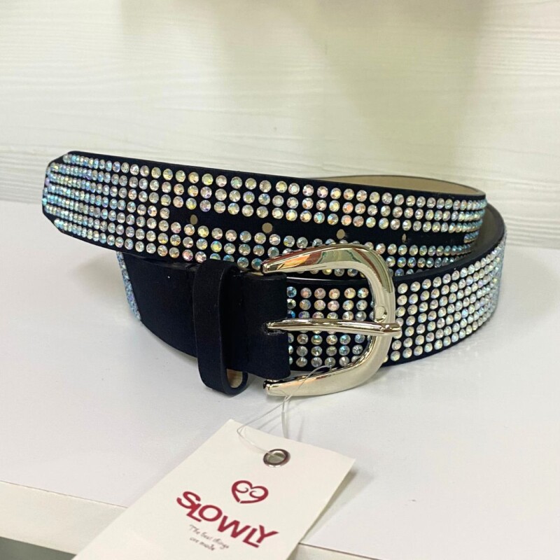 Cinto con strass Black