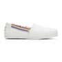 Canvas Rainbow Webbing - Hombre White