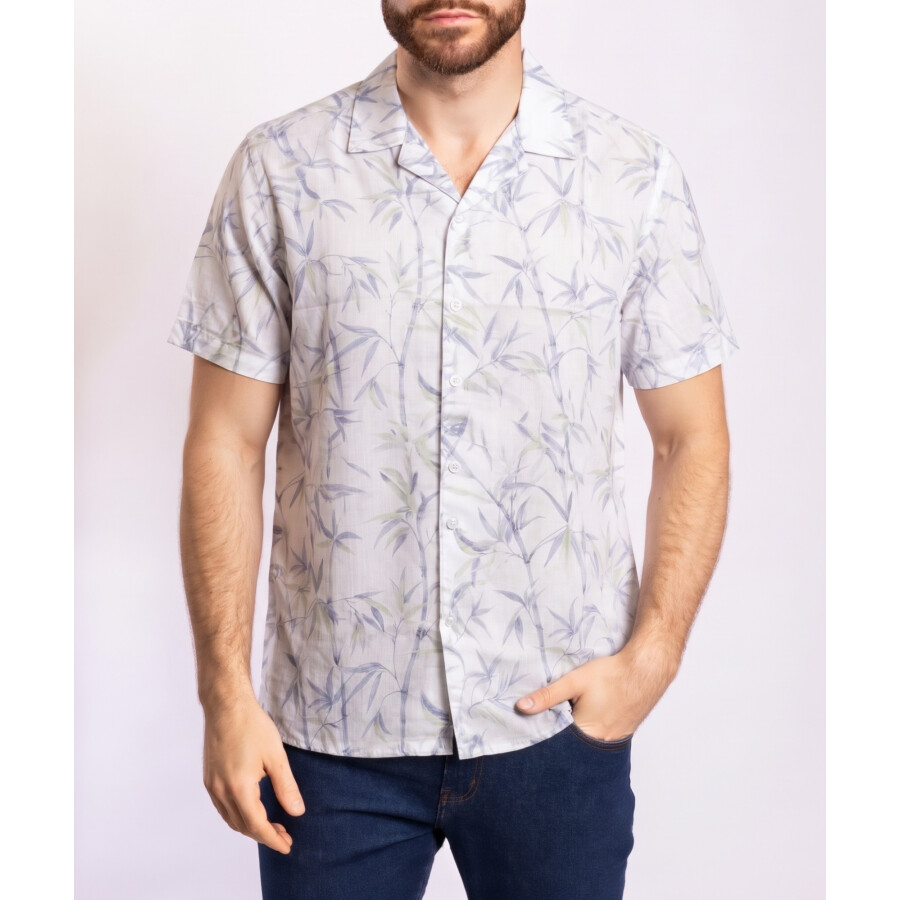 SNAKE SHIRT MC BLUE