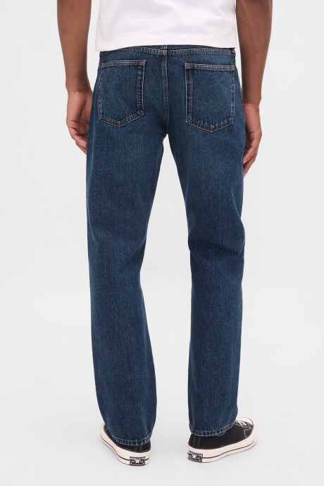 Jean Relaxed Straight Hombre Dark Wash