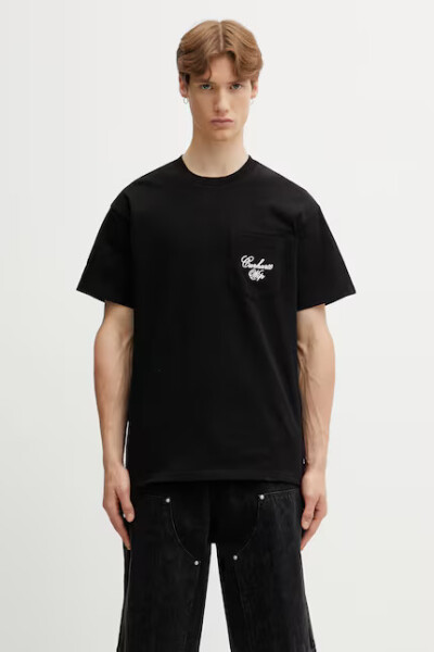 S/S Longhand Pocket T-Shirt Negro