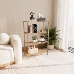 ESTANTERIA 4 NIVELES 116X65X30CM MADERA ESTANTERIA 4 NIVELES 116X65X30CM MADERA