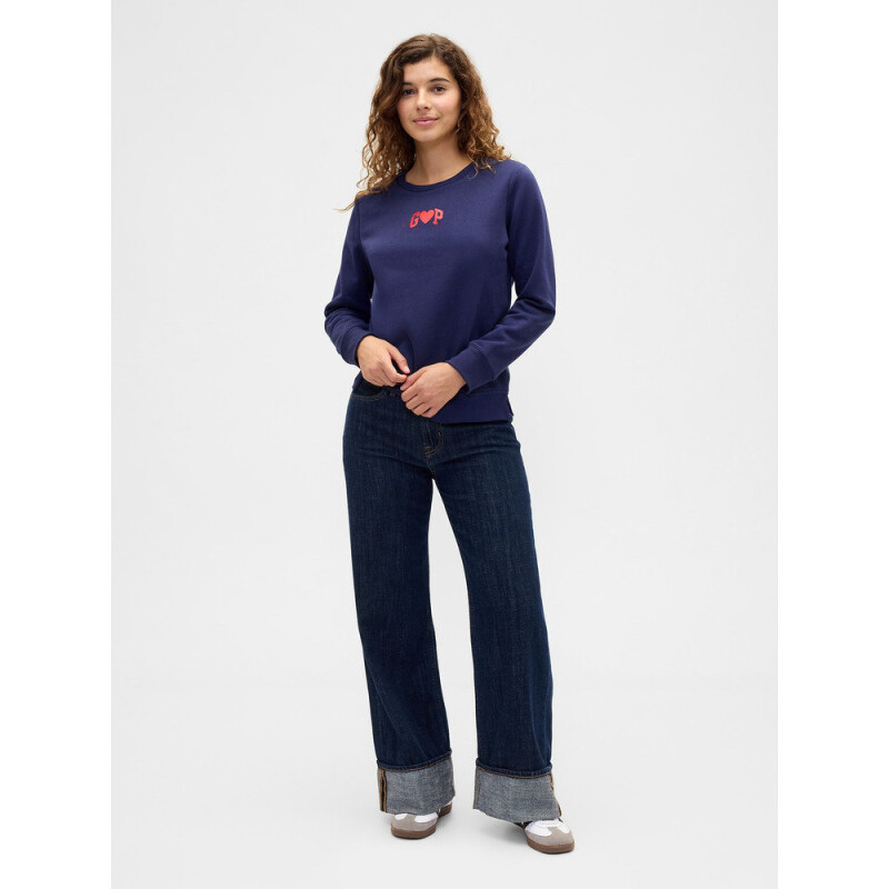 V-LOGO DOORBUSTER CREW NEW NAVY
