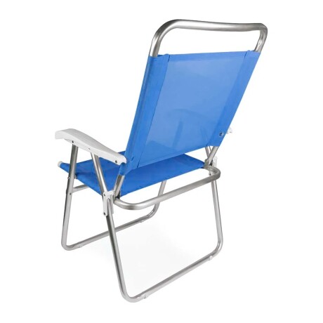 Reposera Alta Plegable en Aluminio Mor Master Plus Fashion Azul